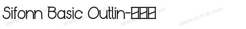 Sifonn Basic Outlin字体转换